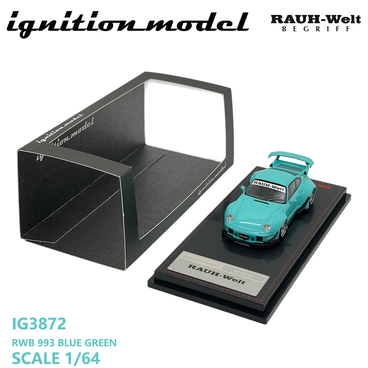 점화 모델 1:64 포르쉐 911 RWB 993 