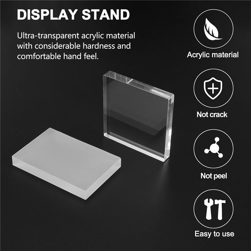 필필 5종 투명 아크릴 스탬프 블록 세트 (투명 아크릴 - Display Risers Set 리뷰 및 가격