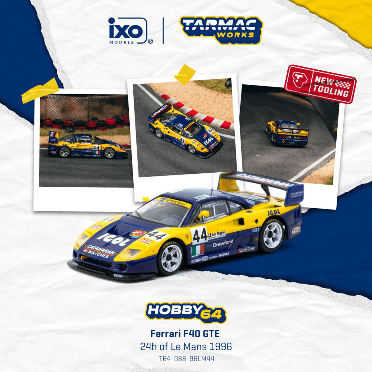 재고 있음 TW 1:64 페라리 F40 GTE 24h  - Die Cast Car 1 64 리뷰 및 가격