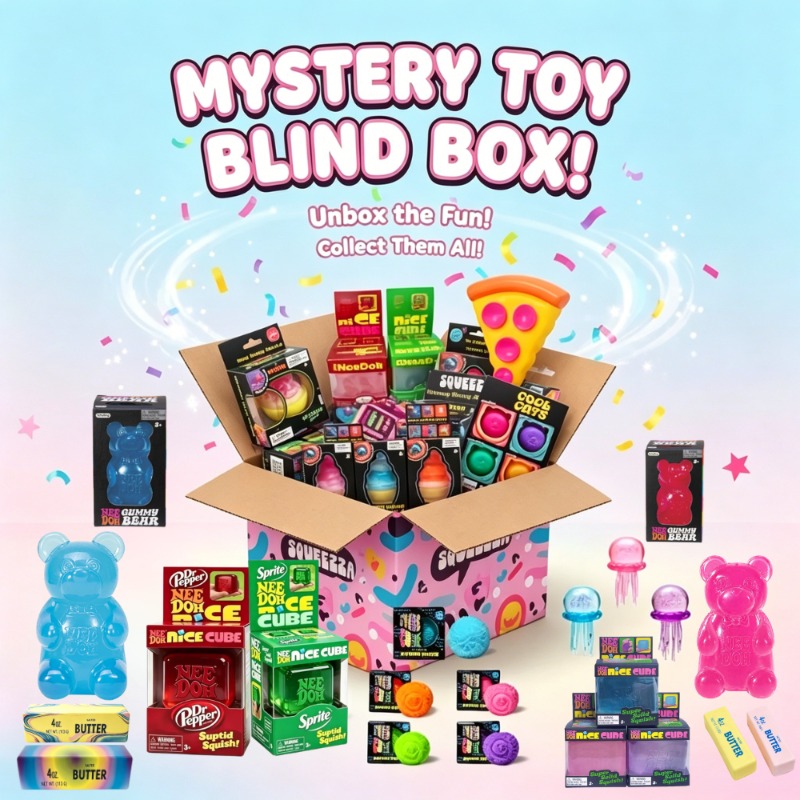 베스트셀러 귀여운 큐브 & 오션 스퀴시 블라인드 박스, - Mystery Box Blind Bag 리뷰 및 가격
